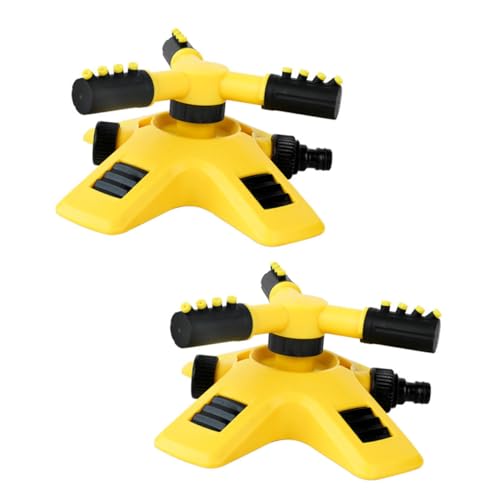 BESPORTBLE 2Stücke Rotierender Gartenbewässerungs Sprinkler Teiliges Ergonomisches Design für Kleine Rasenflächen Propeller für Effiziente Bewässerung mit Stabiler Basis von BESPORTBLE
