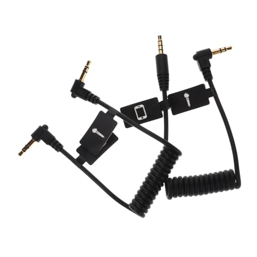 BESPORTBLE 2Stücke Trrs Verlängerungskabel Hochwertiges Audio Verbindungskabel für Smartphone und Kamera Benutzerfreundliches Design Flexibel und Leicht für Klare von BESPORTBLE