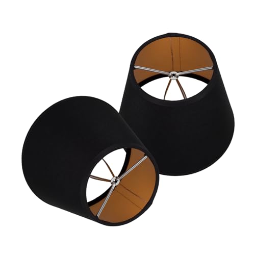 BESPORTBLE 2st Clipbirnen-lampenschirm Kleiner Lampenschirm Dekorative Lampenschirme Schreibtischlampenschirme Lampenabdeckung Für Zu Hause Lampenschirme Für Schreibtischlampen Black Eisen von BESPORTBLE