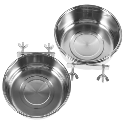 BESPORTBLE 2stücke Edelstahlnapf Für Vögel Futter Und Wasserspender Für Papageien Und Nymphensittiche Stabile Befestigung Installieren Für Vogelkäfige Geeignet BESPORTBLE 2stücke Edelstahlnapf Für Vögel Futter Und Wasserspender Für Papageien Und Nymphensittiche Stabile Befestigung Installieren Für Vogelkäfige Geeignet von BESPORTBLE