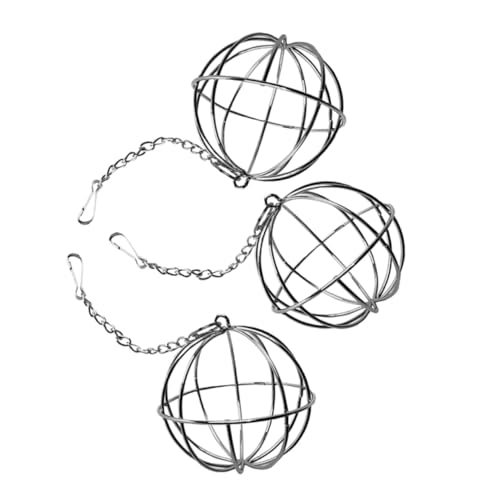 BESPORTBLE 3 STÜCKE Heuball Futterspender Hängend für Kleine Haustiere Kaninchen Meerschweinchen Chinchilla Praktisch Leicht Interaktiv von BESPORTBLE