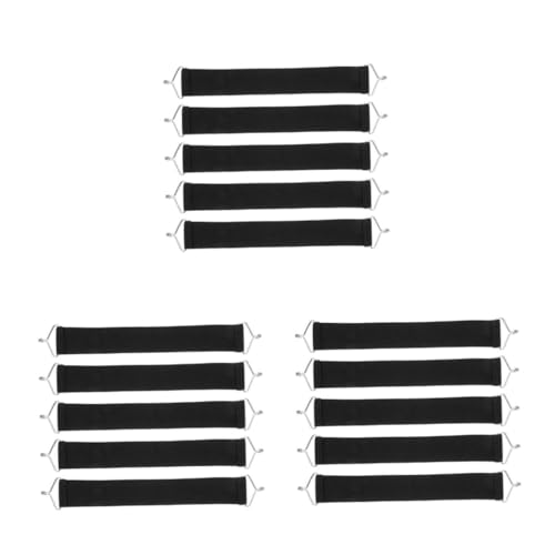 BESPORTBLE 3 Sätze Chaiselongue Gurt Gartenstühle Liegestuhl Loungesessel Gurt Stuhlersatz Zur Reparatur Terrassenstuhl Ersatzgurt Loungesessel Ersatzgurt Schwarz 5 Stück * 3 von BESPORTBLE