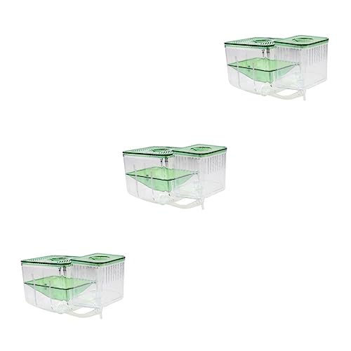 BESPORTBLE 3 Stück Isolierter Brutkasten für Aquarium Fische Transparenter Aufzuchtbehälter aus Selbstgeführter Inkubator zur Schonung von Jungfischen Schutz für Kranke und Kleine von BESPORTBLE