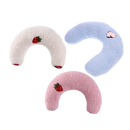 BESPORTBLE 3stücke U-förmiges Katzenkissen Aus Schlafkissen Für Haustiere Kuschelkissen Für Kätzchen Und Kleine Hunde Bequemes Katzenkissen Für Drinnen Waschbares Für Zuhause Und von BESPORTBLE