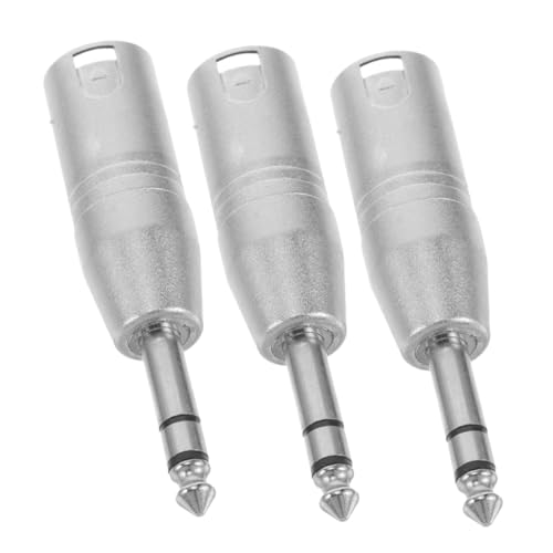 BESPORTBLE 3 Stück Trs zu Xlr Stecker Audio Adapter aus Zinklegierung für Hochwertige Stereo Soundübertragung für Mixer und Bühnenanwendungen BESPORTBLE 3 Stück Trs zu Xlr Stecker Audio Adapter aus Zinklegierung für Hochwertige Stereo Soundübertragung für Mixer und Bühnenanwendungen von BESPORTBLE