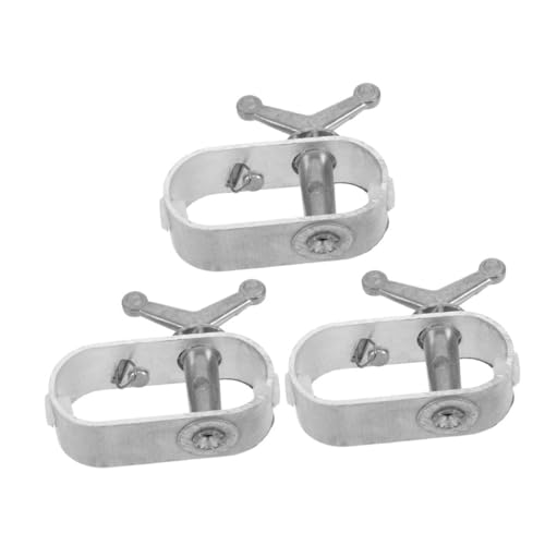 BESPORTBLE 3 Teiliges Winterabdeckungs Seilwinde Pool Seilspanner Tor Stützseil Kit Drahtspanner Drahtseil Crimpdrahtseil Kit Seilspanner Windenspanner Kabelspalier Silber A3 Stahl von BESPORTBLE