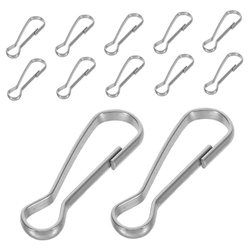 BESPORTBLE 30 Stück Fahnenmast Karabinerhaken Heavy Duty Clips für Gartenfahnen Rostfreie Fahnenhalter Zubehör Schnelle Stabiler Halt von BESPORTBLE