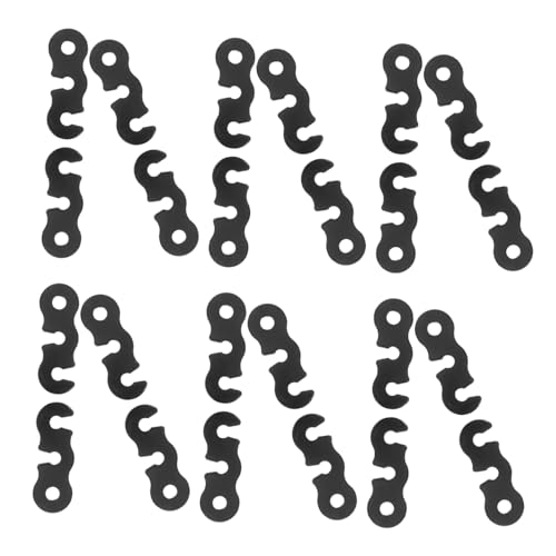 BESPORTBLE 30 Stück Teiliges Aluminium Windseilschnallen S-förmige Zeltseil Fixierklemmen mit DREI Öffnungen Leicht und Robust für Outdoor Camping Zuverlässige Stabilität bei Windigen von BESPORTBLE