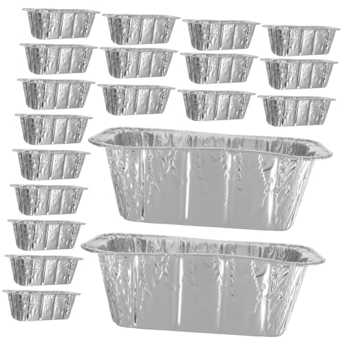 BESPORTBLE 30 Stück Teiliges Aluminiumfolien Hitzebeständige Tropfschalen Vielseitig Verwendbar zum Backen Braten Fettauffangbehälter Kompatibel mit Blackstone Griddle Zubehör von BESPORTBLE