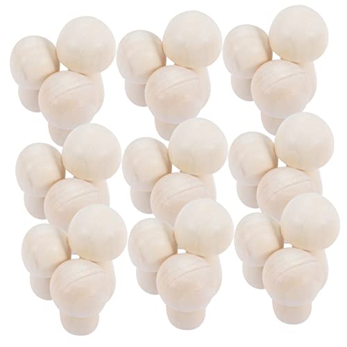 BESPORTBLE 30 Stück Unfertige Holzpilze für DIY Projekte Natürliche Mini Pilze zum Bemalen Kinderhandwerk Deko BESPORTBLE 30 Stück Unfertige Holzpilze für DIY Projekte Natürliche Mini Pilze zum Bemalen Kinderhandwerk Deko von BESPORTBLE