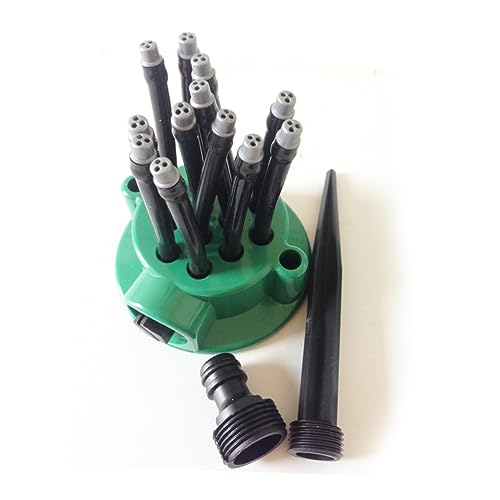 BESPORTBLE 360Grad Garten Bewässerungssystem Automatischer Sprinkler für Blumenbeete Langlebige Sprühdüse mit Einstellbarem Sprühmuster für Gartenpflege von BESPORTBLE