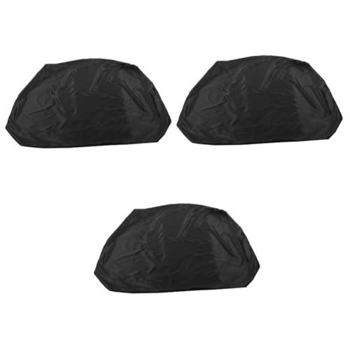 BESPORTBLE 3St Bunkerabdeckung Grube Wasserdicht bräunen Auto Schwimmbad Pavillon Sandkastendach Schutzhülle Sandkastenabdeckung kleine Badewannenabdeckung Sandkastenschutz Polyester Black von BESPORTBLE