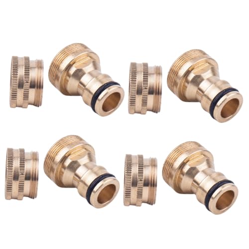 BESPORTBLE 4 Sätze Messing Wasserhahn Adapter Innen Außengewinde Anschluss für Garten Waschbeckenarmaturen Kompatibel mit Gartenschlauch Langlebiger Ersatz auslauf für Wasserhähne von BESPORTBLE