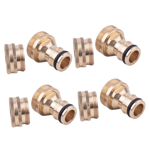 BESPORTBLE 4 Sätze Wasserhahn Adapter aus Messing Gartenschlauch Schnellverbinder Innen Außengewinde Langlebig und Sicher Passend für Wasserhähne für Gartenbewässerung und Autowäsche von BESPORTBLE