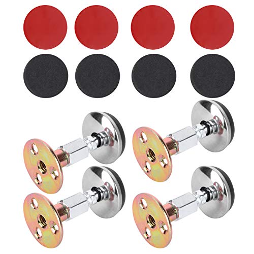 BESPORTBLE 4 Stück Am Bett Kopfteile Für Verstellbares Bett Nachttischfixierer Anschlagpuffer Türpuffer Bett Stoßdämpfer Teleskopstütze Bett Selbstklebend Rostfreier Stahl Rahmen von BESPORTBLE