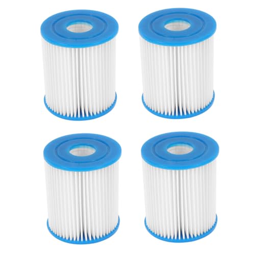 BESPORTBLE 4 Stück Filterpumpenelement Schwimmbadfilter Wasserpumpe Pumpenfilter Filtration wasserreinigung wasserfilteranlage aufblasbarer Poolfilter Pool-Ersatzfilter Plastik Blue von BESPORTBLE