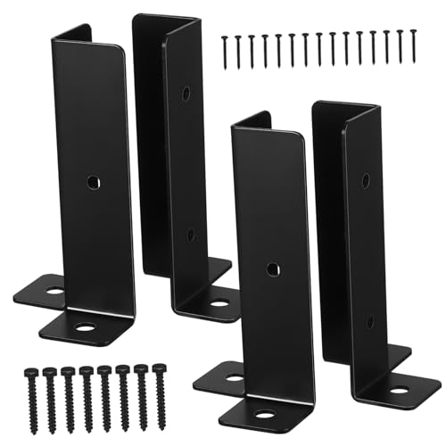 BESPORTBLE 4 Stück Holzpfosten Halterungen Verstellbare Robuste Zaun und Geländerhalterungen für Stabilität und Einfache Installation im Freien BESPORTBLE 4 Stück Holzpfosten Halterungen Verstellbare Robuste Zaun und Geländerhalterungen für Stabilität und Einfache Installation im Freien von BESPORTBLE
