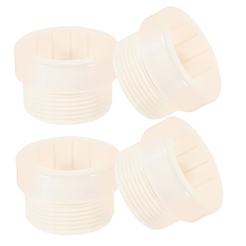 BESPORTBLE 4 Stück Pool Sonnenschirm Stabilisator Adapter Gewindehülse für Stangen Einsatz Wetterfest Winddicht Weiß für Außenbereich Schwimmbad von BESPORTBLE