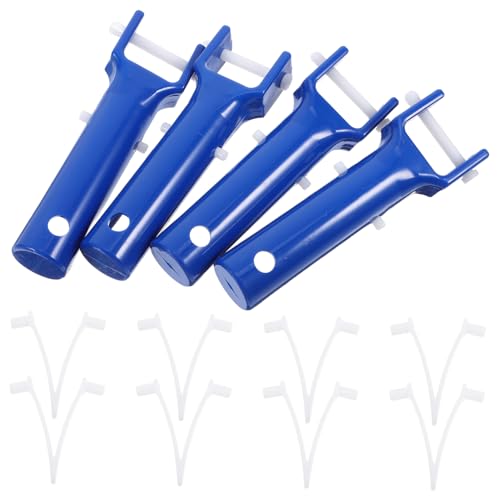 BESPORTBLE 4 Stück Pool V Form Clips Teiliges Ersatzteilset mit Stabilen V Clips für Poolreinigungswerkzeug Einfache Kompatibel mit Bürsten und Netzen Sichere Befestigung für von BESPORTBLE
