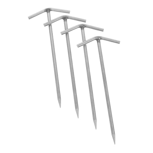 BESPORTBLE 4 Stück Teiliges Edelstahl Zeltheringe Verstärkte Windresistenz Lange Outdoor Zeltpflöcke für Camping Pavillon Wiese Sand Robuste für Festen Halt BESPORTBLE 4 Stück Teiliges Edelstahl Zeltheringe Verstärkte Windresistenz Lange Outdoor Zeltpflöcke für Camping Pavillon Wiese Sand Robuste für Festen Halt von BESPORTBLE