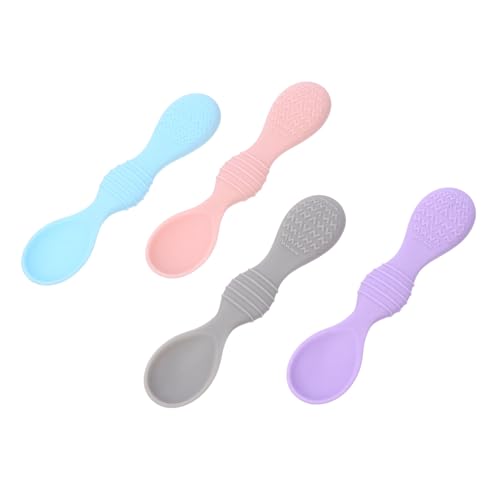 BESPORTBLE 4 Stück Teiliges Löffel Weiche Lebensmittelechte Esslernlöffel mit Ergonomischem Griff Sicherer Fütterungslöffel für Kleinkinder in Verschiedenen Farben frei für Beikost BESPORTBLE 4 Stück Teiliges Löffel Weiche Lebensmittelechte Esslernlöffel mit Ergonomischem Griff Sicherer Fütterungslöffel für Kleinkinder in Verschiedenen Farben frei für Beikost von BESPORTBLE