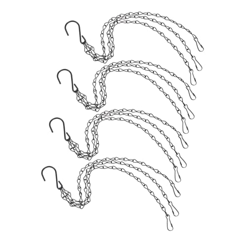 BESPORTBLE 4 Stück Teiliges Metall garten hängeketten für Blumentöpfe Robuste Aufhängeketten mit Haken Höhenverstellbar Langlebig und Kompatibel für Pflanzgefäße und Laternen BESPORTBLE 4 Stück Teiliges Metall garten hängeketten für Blumentöpfe Robuste Aufhängeketten mit Haken Höhenverstellbar Langlebig und Kompatibel für Pflanzgefäße und Laternen von BESPORTBLE