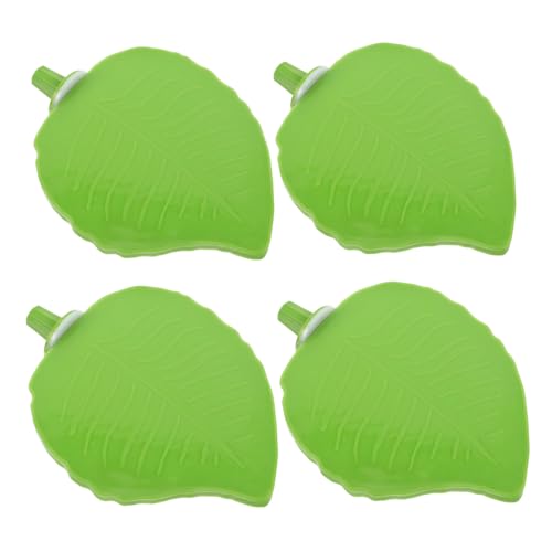 BESPORTBLE 4 Stück Teiliges Papageien Sitzstangen Blattform aus Sicherem Kunststoff Pflegeleichtes Vogelspielzeug und Ruheplattform für Wellensittiche Nymphensittiche und Kleine Papageien von BESPORTBLE