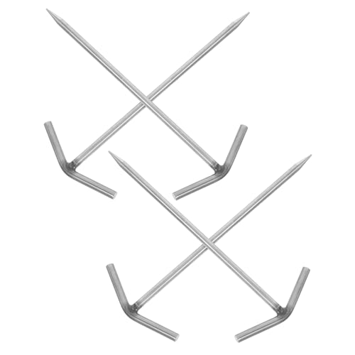 BESPORTBLE 4 Stück Teiliges T Form Zeltheringe aus Rostfreiem Edelstahl Windfeste Robuste Camping bodennägel für Zelte und Plane Vielseitig Einsetzbar Sand Gras und Festem Boden Beim BESPORTBLE 4 Stück Teiliges T Form Zeltheringe aus Rostfreiem Edelstahl Windfeste Robuste Camping bodennägel für Zelte und Plane Vielseitig Einsetzbar Sand Gras und Festem Boden Beim von BESPORTBLE