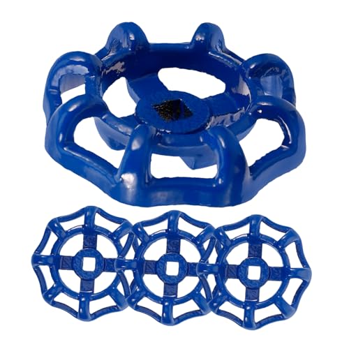 BESPORTBLE 4 Stück Ventil vorratsregal küche küchenwage gartenscheere rostschutz gartenteppich Roller Hahnaustausch Jet Zapfhahn im Freien Wasserhahngriffe Ersatzschieberhandrad Eisen Blue von BESPORTBLE