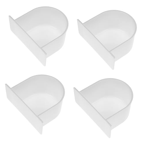 BESPORTBLE 4 Stück Vogelfutterspender Halbkreis Futter und Wassernapf für Kleine Papageien Wellensittiche Tauben Vogelkäfig Zubehör Langlebig Großvolumig BESPORTBLE 4 Stück Vogelfutterspender Halbkreis Futter und Wassernapf für Kleine Papageien Wellensittiche Tauben Vogelkäfig Zubehör Langlebig Großvolumig von BESPORTBLE