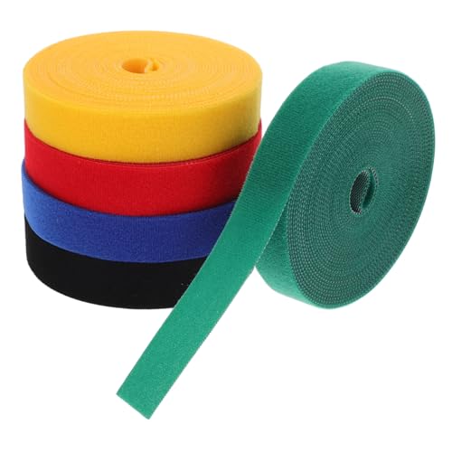 BESPORTBLE 5 Stück Bunte Teppichmarkierer aus Nylon Breit Lang Wiederverwendbare Klettstreifen für Klassenraum zur Kabel Raumorganisation Schonende Haftung ohne Rückstände Vielseitig für von BESPORTBLE