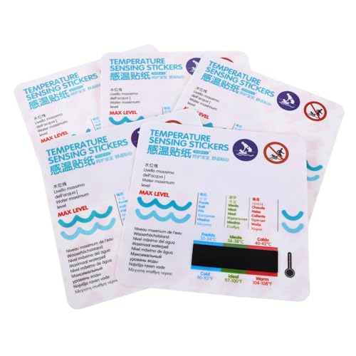 BESPORTBLE 5 Stück Teiliges Badewasser Temperaturmessgerät für Wasserdichtes Thermometer Sticker für Badewanne Präzise Temperaturüberwachung für Sicheres Baden Einfach Anzubringen Entfernen BESPORTBLE 5 Stück Teiliges Badewasser Temperaturmessgerät für Wasserdichtes Thermometer Sticker für Badewanne Präzise Temperaturüberwachung für Sicheres Baden Einfach Anzubringen Entfernen von BESPORTBLE
