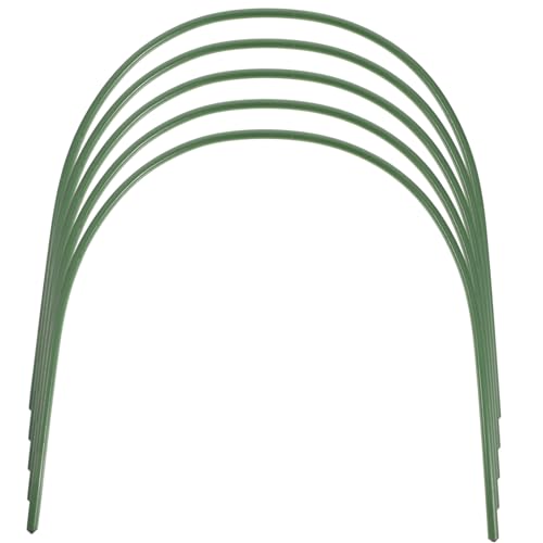 BESPORTBLE 5 Stück Teiliges Gewächshausbogen aus Kunststoffbeschichtetem Metall Bogenförmige Tunnelhalter für Garten Robuste Pflanzenschutzstütze für Frostschutz und Pflanzenschutz von BESPORTBLE