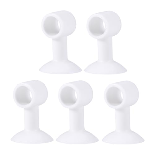 BESPORTBLE 5 stücke Silikon Anti-kollision Türstopper Griffe Tür Schutz Pad Saugen Gummi Türklinke Stoßstange Crash Pads Protector (Weiß) von BESPORTBLE