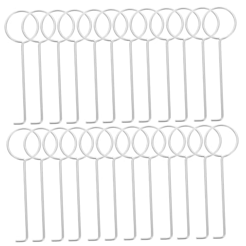 BESPORTBLE 50 Stück Teiliges Abflussheber Haken Robust Rostfrei Langlebig für Duschablauf Bodenablauf Gitterheber Entfernen und Reinigen von BESPORTBLE