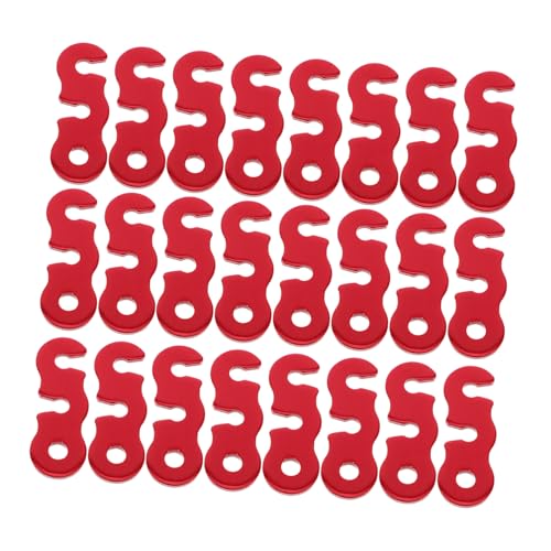 BESPORTBLE 50 Stück Zeltseil-Spanner aus Aluminiumlegierung S-förmiges DREI-Augen-Design Robuster und Leichter Spannverschluss für Outdoor Camping Effiziente Seilspannung Geeignet für von BESPORTBLE