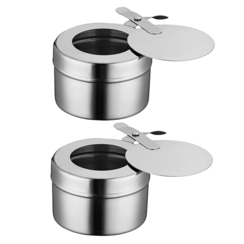 BESPORTBLE 6 Stck. Kleine Brennstoffbehälter mit Deckel Kompakte Brennpaste Halter für Buffet und Fondue Geruchsneutraler und Sicherer Chafing Dish Wärmebehälter von BESPORTBLE