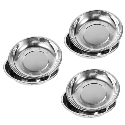 BESPORTBLE 6 Stück Katzennäpfe und Hundenäpfe rutschfest Leicht zu Reinigen Auslaufsicheres Design Vielseitig für Futter und Wasser Langlebige Futterschalen für Katzen und Hunde von BESPORTBLE