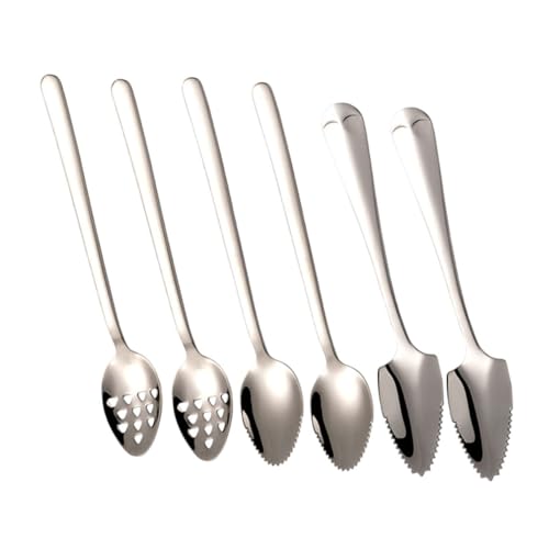 BESPORTBLE 6 Stück Teiliges Edelstahl Scraping Löffel Beikostlöffel mit Langem Griff Gezahnt für Obst und Fruchtpüree Leicht Kompakt und Robust Einfach zu Reinigen und Vielseitig Einsetzbar BESPORTBLE 6 Stück Teiliges Edelstahl Scraping Löffel Beikostlöffel mit Langem Griff Gezahnt für Obst und Fruchtpüree Leicht Kompakt und Robust Einfach zu Reinigen und Vielseitig Einsetzbar von BESPORTBLE