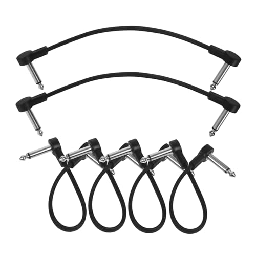 BESPORTBLE 6 Stück Teiliges Gitarren patchkabel Klinke Oxygenfrei Kupfer Kurz Kabel für Effektpedale Stabile Signalübertragung Langlebig Einfache Plug and play Verbindung von BESPORTBLE