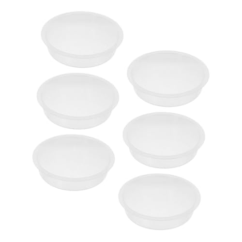 BESPORTBLE 6 Stück Vogelfutterspender Wasserschale Bad Für Vögel Futternapf Für Vogelkäfig Vogelbad Wildvogeltränke Vogelfutter Wasserschale Vogelfutterbehälter Vogelfutterbecken Transparent von BESPORTBLE