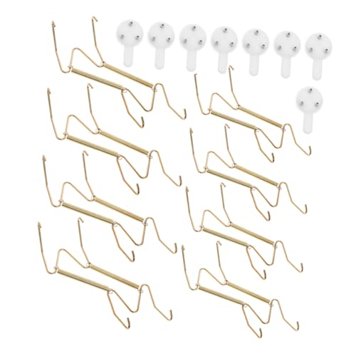 BESPORTBLE 8 Stück Metall Wand Tellerhalter Unsichtbare Federhaken für Dekorative Platten Wandmontierte Aufhänger für Zuhause Büro und Geschäfte Einfache Installation ohne Werkzeug Hohe BESPORTBLE 8 Stück Metall Wand Tellerhalter Unsichtbare Federhaken für Dekorative Platten Wandmontierte Aufhänger für Zuhause Büro und Geschäfte Einfache Installation ohne Werkzeug Hohe von BESPORTBLE