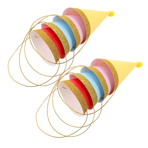 BESPORTBLE 8 Stück Teiliges Bunte Partyhüte für Haustiere Papiergeburtshüte mit Pompons für Kleine Hunde Katzen für Geburtstagsfeiern und Festliche Anlässe BESPORTBLE 8 Stück Teiliges Bunte Partyhüte für Haustiere Papiergeburtshüte mit Pompons für Kleine Hunde Katzen für Geburtstagsfeiern und Festliche Anlässe von BESPORTBLE