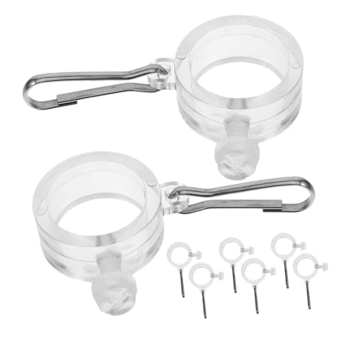 BESPORTBLE 8 Stück Teiliges Pc-flaggenhalterungen Wetterfest Windresistent Langlebig Stabile Befestigungsclips für Fahnenmast Garten Außenbereich von BESPORTBLE