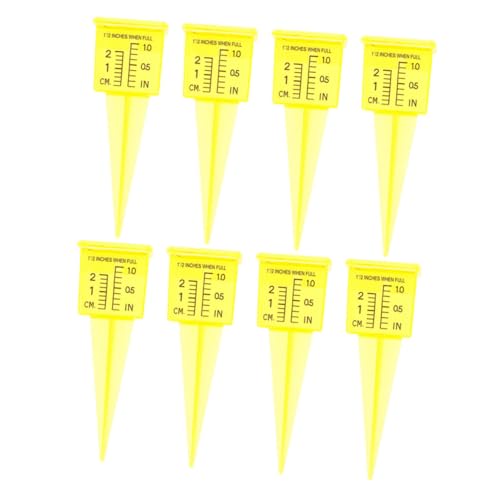 BESPORTBLE 8 Stück Teiliges Regenmesser für Außenbereich Präzises Garten wassermessgerät aus Transparentem Kunststoff Einfache Installation Wetterfest für Garten Hofbewässerung von BESPORTBLE