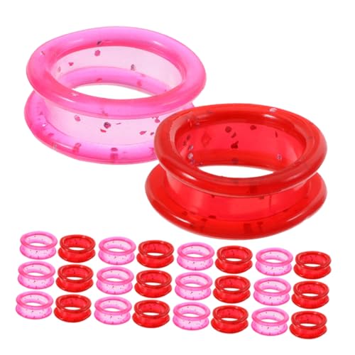 BESPORTBLE 80 Stück Komfortabler Scherenring Finger Ringe Rutschfeste Fingerschutzringe für Haustierpflege Scheren Flexible Passform Komfortable Daumeneinsätze Geeignet für Friseurscheren von BESPORTBLE