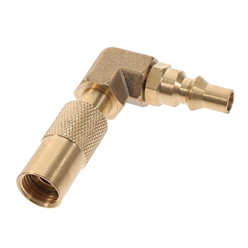 BESPORTBLE 90Grad Propanadapter Quick Connect für Grill und Wohnmobile Einfache Installation Kompatibel mit Propanflaschen Langlebig und Praktisch von BESPORTBLE
