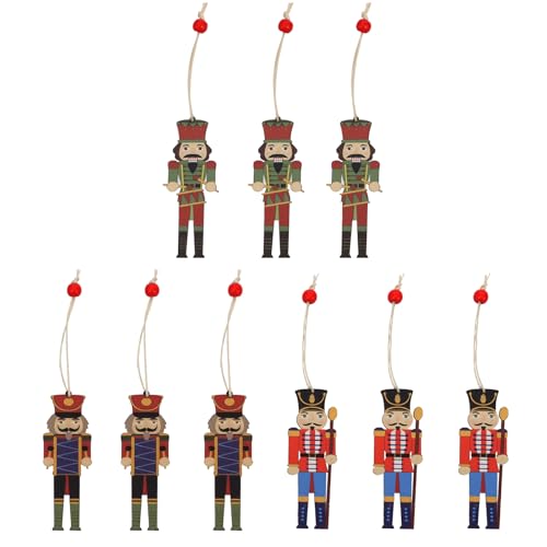 BESPORTBLE 9Pcs Nussknacker Hängen Ornament Holz Nussknacker Figuren Weihnachten Hängende Dekoration für Weihnachtsbaum Figuren Puppenspielzeug Geschenke BESPORTBLE 9Pcs Nussknacker Hängen Ornament Holz Nussknacker Figuren Weihnachten Hängende Dekoration für Weihnachtsbaum Figuren Puppenspielzeug Geschenke von BESPORTBLE