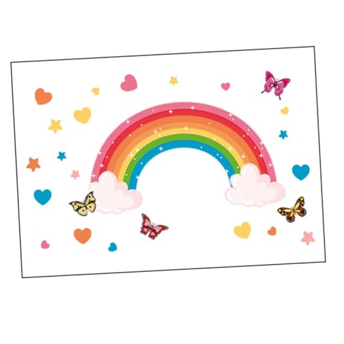 BESPORTBLE Abnehmbare Regenbogen Wandtattoos Schmetterling Wandsticker für Mädchenzimmer Kinderzimmer Schlafzimmer DIY Wanddeko ohne Rückstände von BESPORTBLE