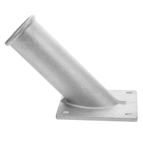 BESPORTBLE Aluminium Fahnenmast Halterung Flagpole Bracket Schwerlast Outdoor Wandhalterung Robuste Aluminium Basis für Haus Terrasse Wetterfest Moderner Stil von BESPORTBLE